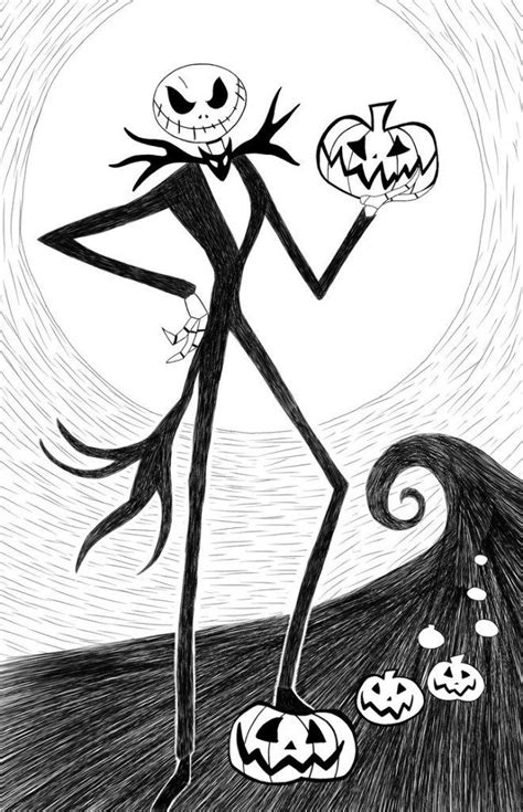 Jack and sally nightmare before christmas coloring pages. Free Printable Nightmare Before Christmas Coloring Pages ...