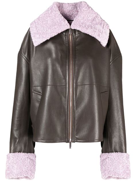 Nanushka Verona Faux Leather Jacket Farfetch