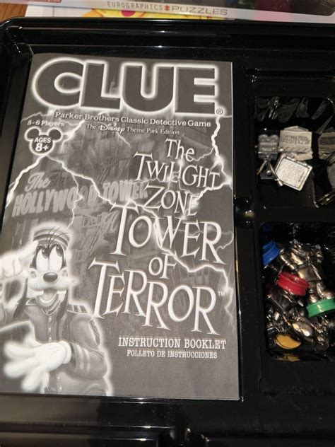 Disney Clue The Twilight Zone Tower Of Terror Game 2007 Incomplete Ebay