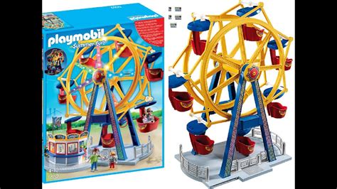 Playmobil Amusement Park Ferris Wheel With Lights Unboxing And