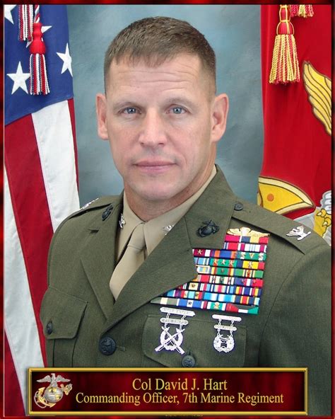 Colonel David J Hart 1st Marine Division Biography