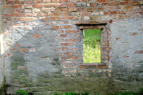 Stone Wall With Window Background Stock Image Image Of Barrier