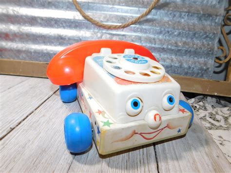Fisher Price Vintage Chatter Phone Toy Phone 1980 Vintage Toy Etsy