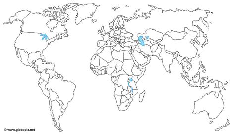 Cartina Del Mondo Mappa Del Mondo Planisfero Cartina Muta