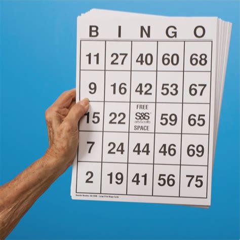 Buy Large Print Bingo Cards Set Of 25 At Sands Worldwide