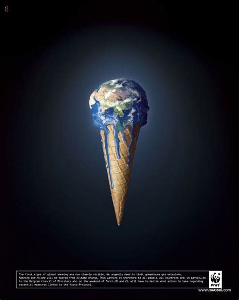 This Image Shows The Earth Melting On An Ice Cream Cone Like A Normal
