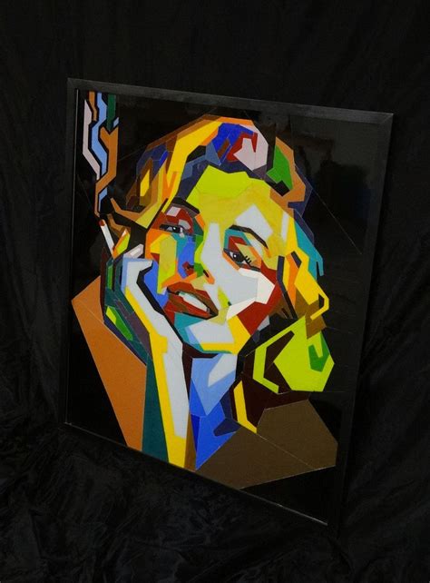 Buy Hand Crafted Hand Made Marilyn Monroe Portrait In Stained Glass