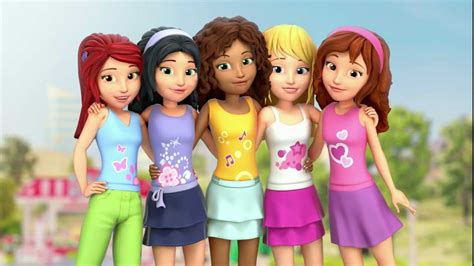 Who are the characters in lego friends coloring pages? LEGO Friends - City Park Cafe - YouTube
