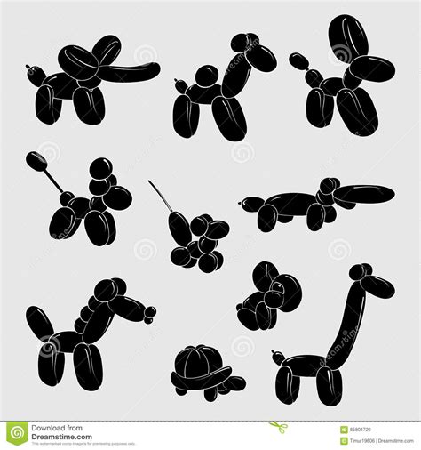 Download Balloon animals icon stock vector. Illustration of flat - 85804720