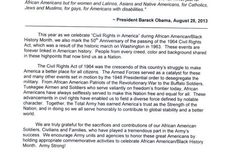 2014 African American Black History Month Tri Signed Letter Article