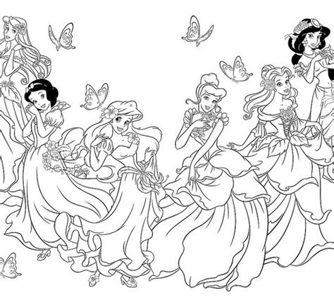 Dibujos De Princesas Disney Para Colorear E Imprimir Pdmrea