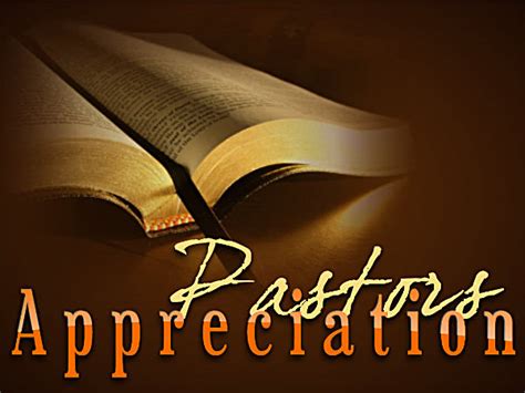 Pastor Appreciation Month Is In October