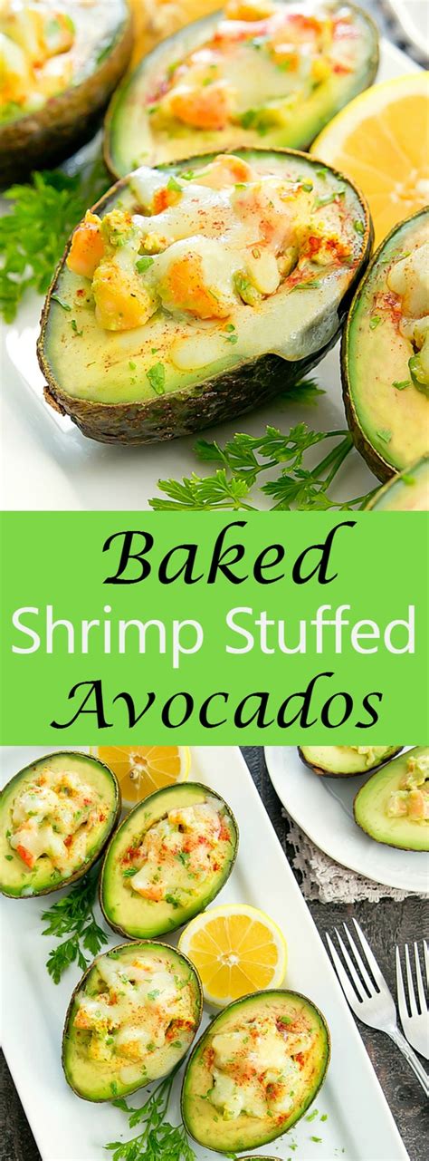 Baked Shrimp Stuffed Avocados Kirbies Cravings