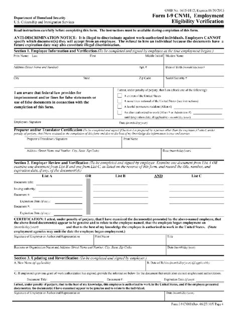 Free Printable I 9 Form 2023 Printable Forms Free Online