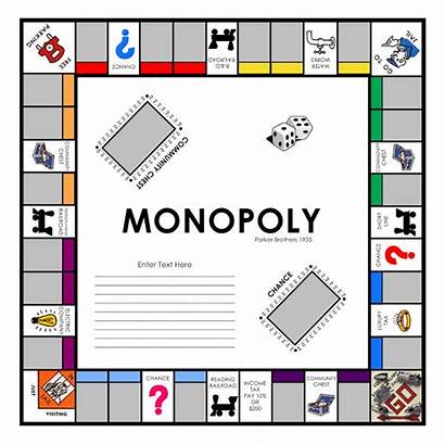Monopoly Template Clipart Cards Board Games Blank