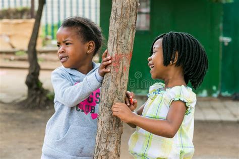 African Children Playing In School Yard Playground Editorial Photo