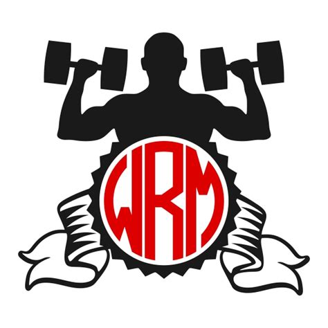 Weight Lifting Cuttable Design Apex Embroidery Designs Monogram