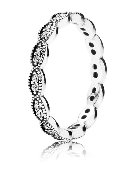 Pandora Ring Sterling Silver And Cubic Zirconia Bloomingdales