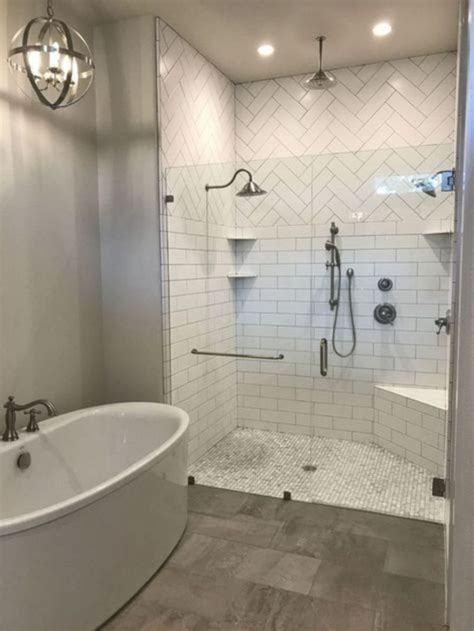 116 Rustic Farmhouse Bathroom Ideas With Shower ~