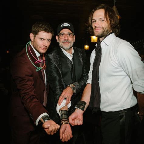 During their panel at creation entertainment's salute to supernatural convention in burbank, california (burcon 2013), jensen ackles. Jensen Ackles, Jared Padalecki, and Jeffrey Dean Morgan ...