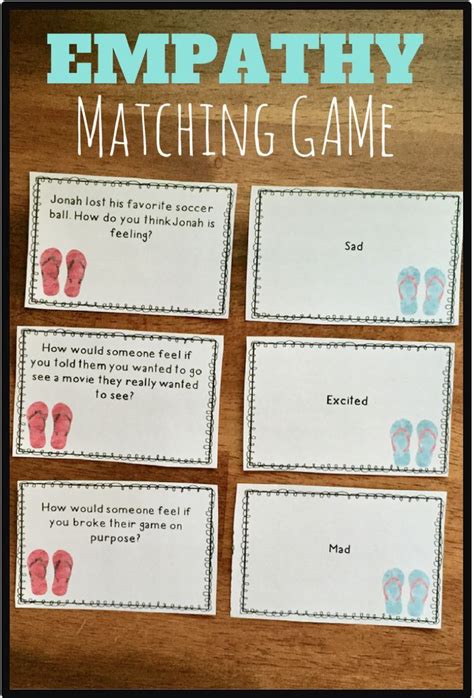 Empathy Game With Scenario Matching Cards Teaching Empathy Empathy