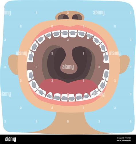 Male With Open Mouth Stock Vector Images Alamy