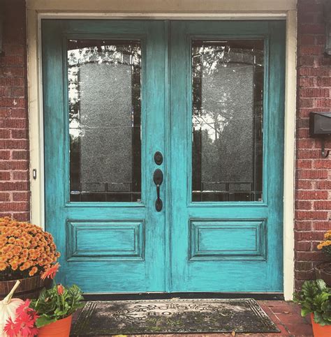 Pin By Jeanie Hernandez On House Build Turquoise Front Door Front