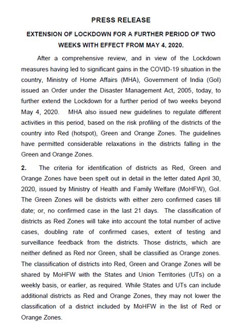 The city's lockdown was set to end this thursday, but it will now end on august 19. Lockdown extended till 17 May: Two more week, new guidelines for Red, Orange & Green Zones - See ...