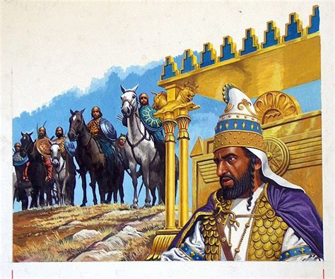 Ancient Greece Xerxes Original Art By Roger Payne King Of Persia