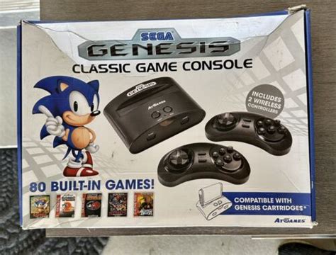 Atgames Sega Genesis Classic Mini Game Console W 80 Built In Games Ebay
