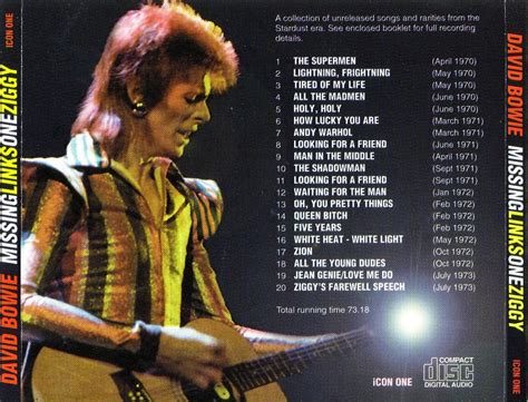 Tube David Bowie Missing Links One Ziggy Varflac By Request