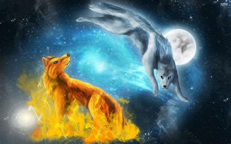 Galaxy Wolf Wallpapers Wallpaper Cave