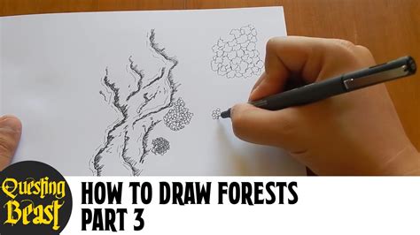 How To Draw Forests Part 3 Fantasy Map Making Tutorial For Dnd Youtube