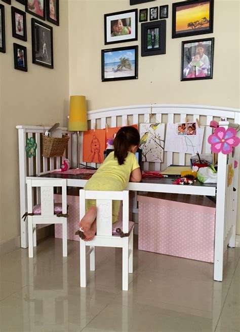 4 ways to change climbing behavior. Turned old crib into new desk for my toddler | Old cribs ...