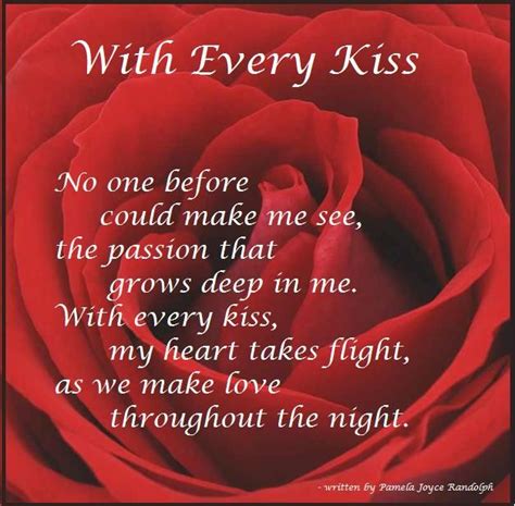 With Every Kiss An Original Poem Of Love Written By Pamela Joyce