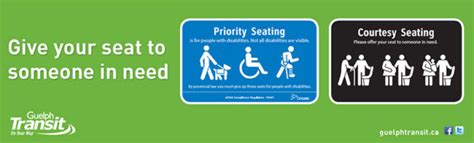 Priority And Courtesy Seating City Of Guelph