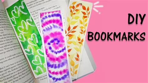 Diy Easy Watercolor Bookmarks And Painting Ideas For Beginners Youtube