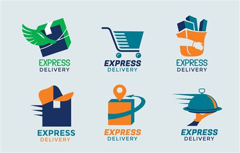 Set Of Delivery Service Logo Vector Art At Vecteezy