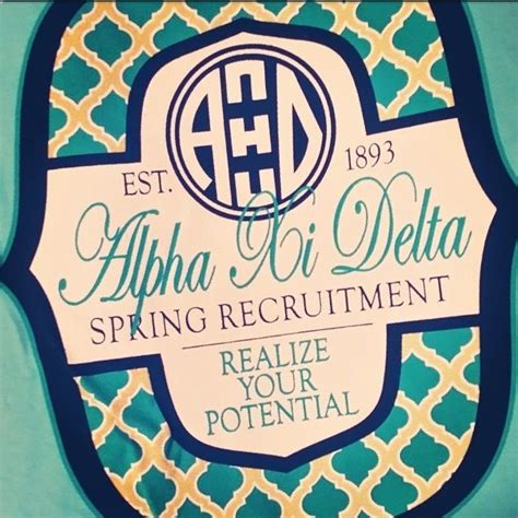 Spring Recruitment Swag Alpha Xi Delta At Coastal Carolina University