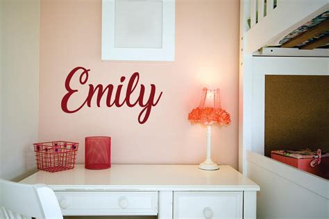 Personalized Name Vinyl Decal Sticker Custom Initial Wall Art