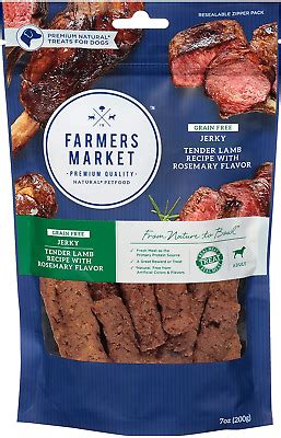 Makes and delivers specifically formulated and portioned dog food. Farmers Market Pet Food Premium Natural Grain-Free Jerky ...