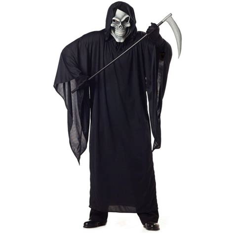 Grim Reaper Adult Mens Plus Size Adult Halloween Costume Xl Walmart