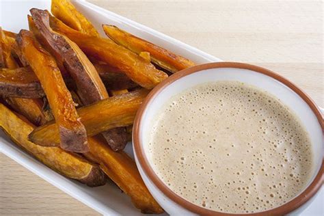 Baked sweet potato fries are one of the dishes we have on a weekly basis. VIDEO RECIPE: Baked Sweet Potato Fries with Spicy Mayonnaise Peanut Butter Sauce | Sweet potato ...