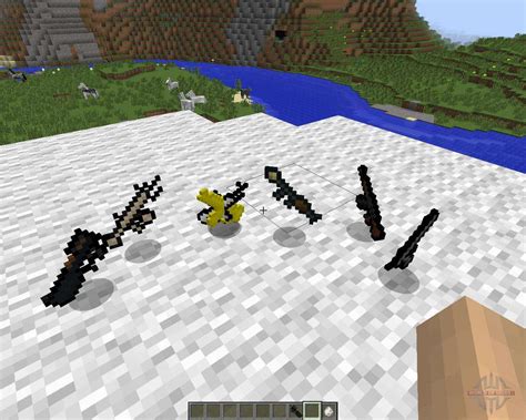 It features 9 guns that are all balanced in their own ways and tries to bring realism into place. 3D Gun 1.7.2 for Minecraft