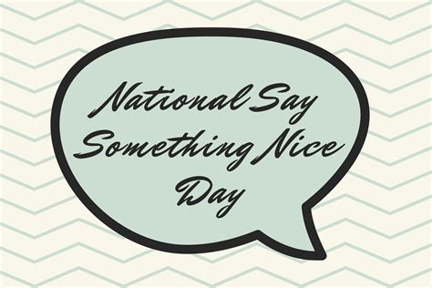 National Say Something Nice Day Poster 23781716 Vector Art At Vecteezy