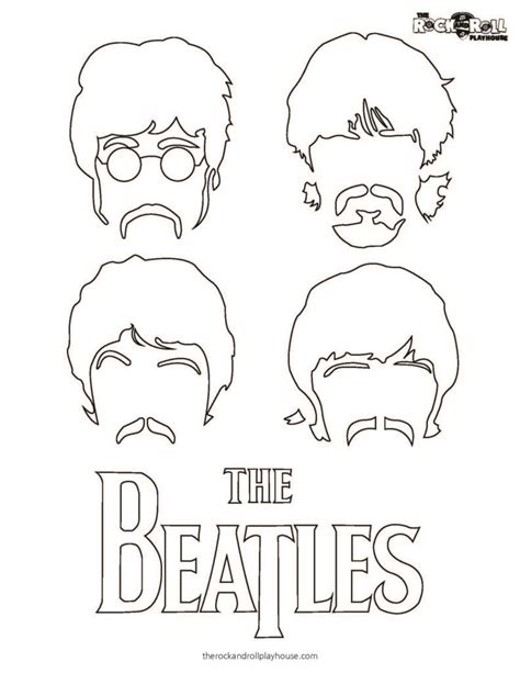 Beatles Kleurplaat Kleurplaten Ausmalbilder Colorir Beroemdheden