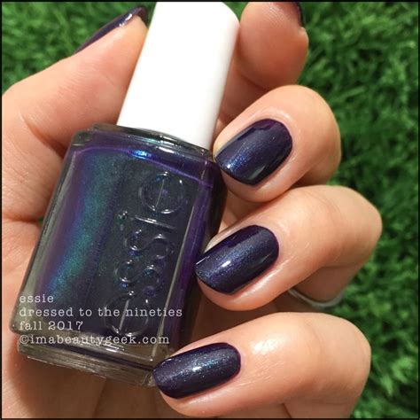Essie Dressed To The Nineties Essie Fall 2017 Collection Wowza Amazing Dark Purple With