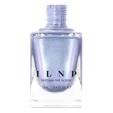 On Repeat Icy Blue Holographic Shimmer Nail Polish By Ilnp