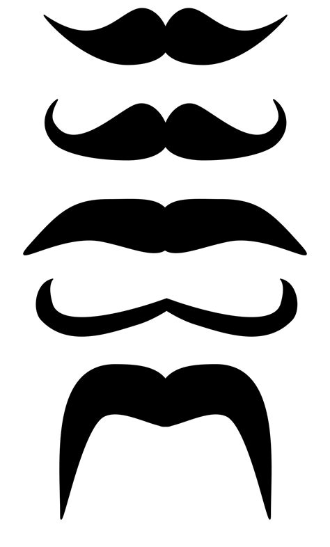 Mustache Printable Template
