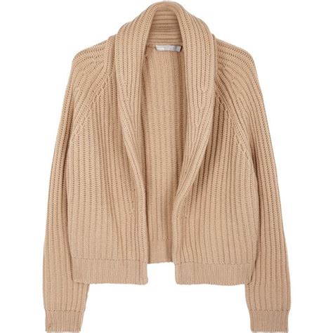 Vince Caramel Wool And Cashmere Blend Cardigan £450 Liked On Polyvore